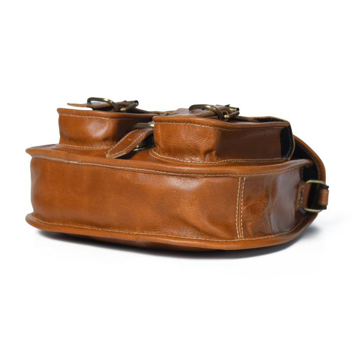 2-Pocket Leather Bag For Women