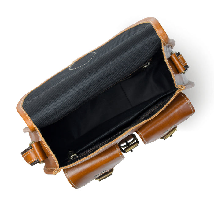 2-Pocket Leather Bag For Women
